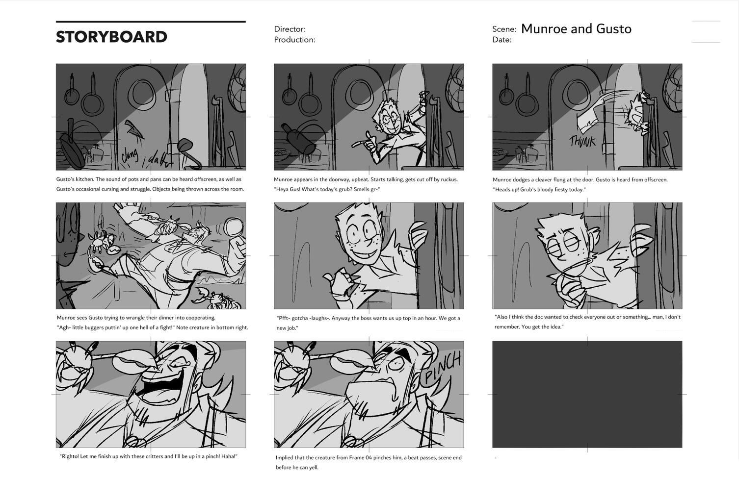 Storyboard - Rogue Ranks Scene 02