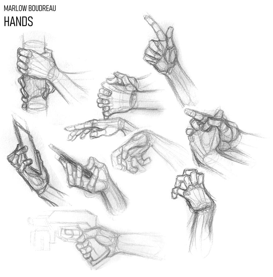 Life drawing - hands
