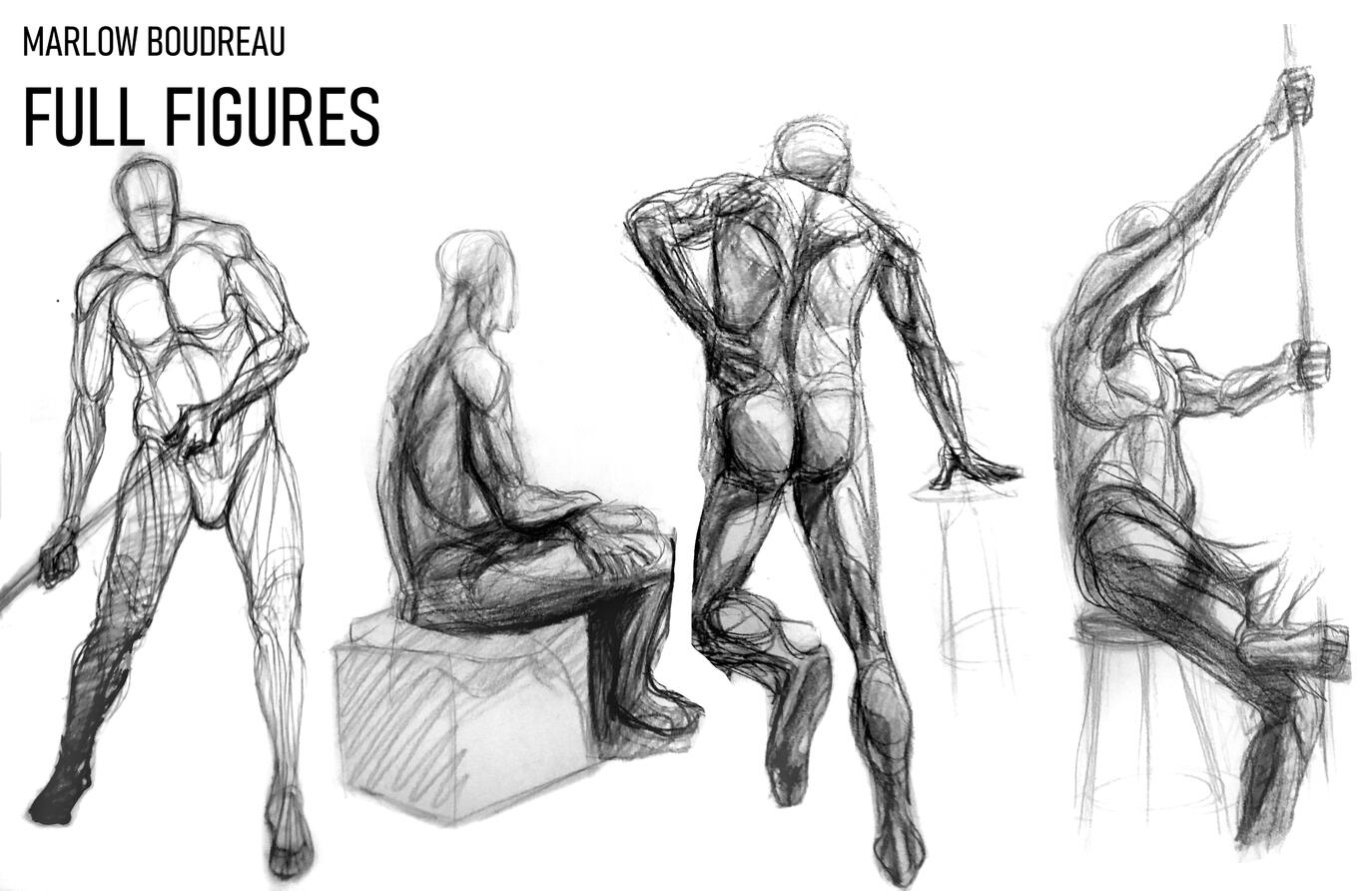 Life drawing - full poses