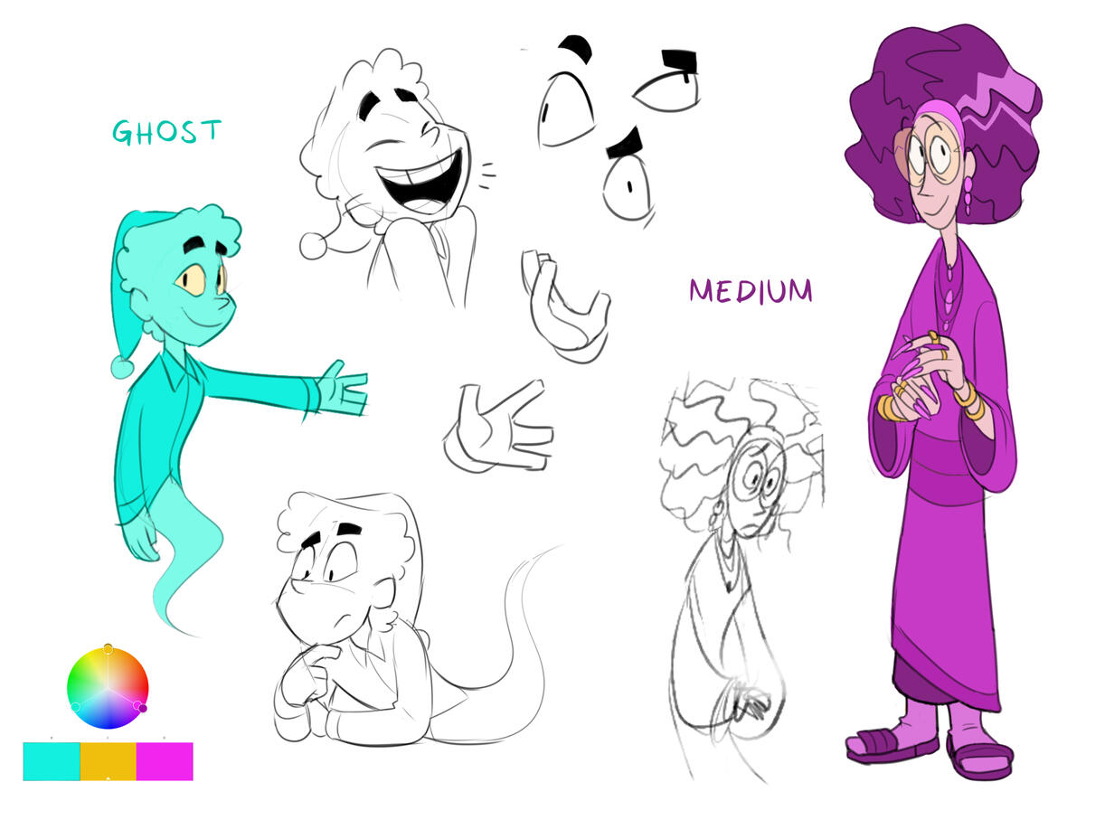 Ghost story character designs