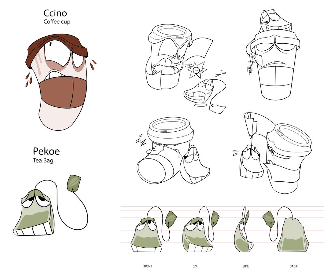 Inanimate objects character design assignment
