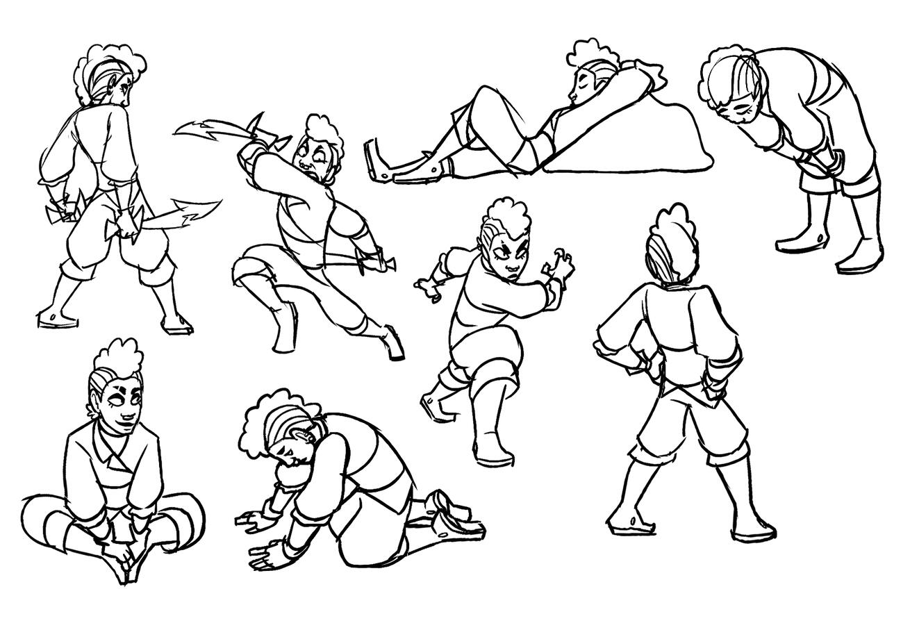 Character pose sheet