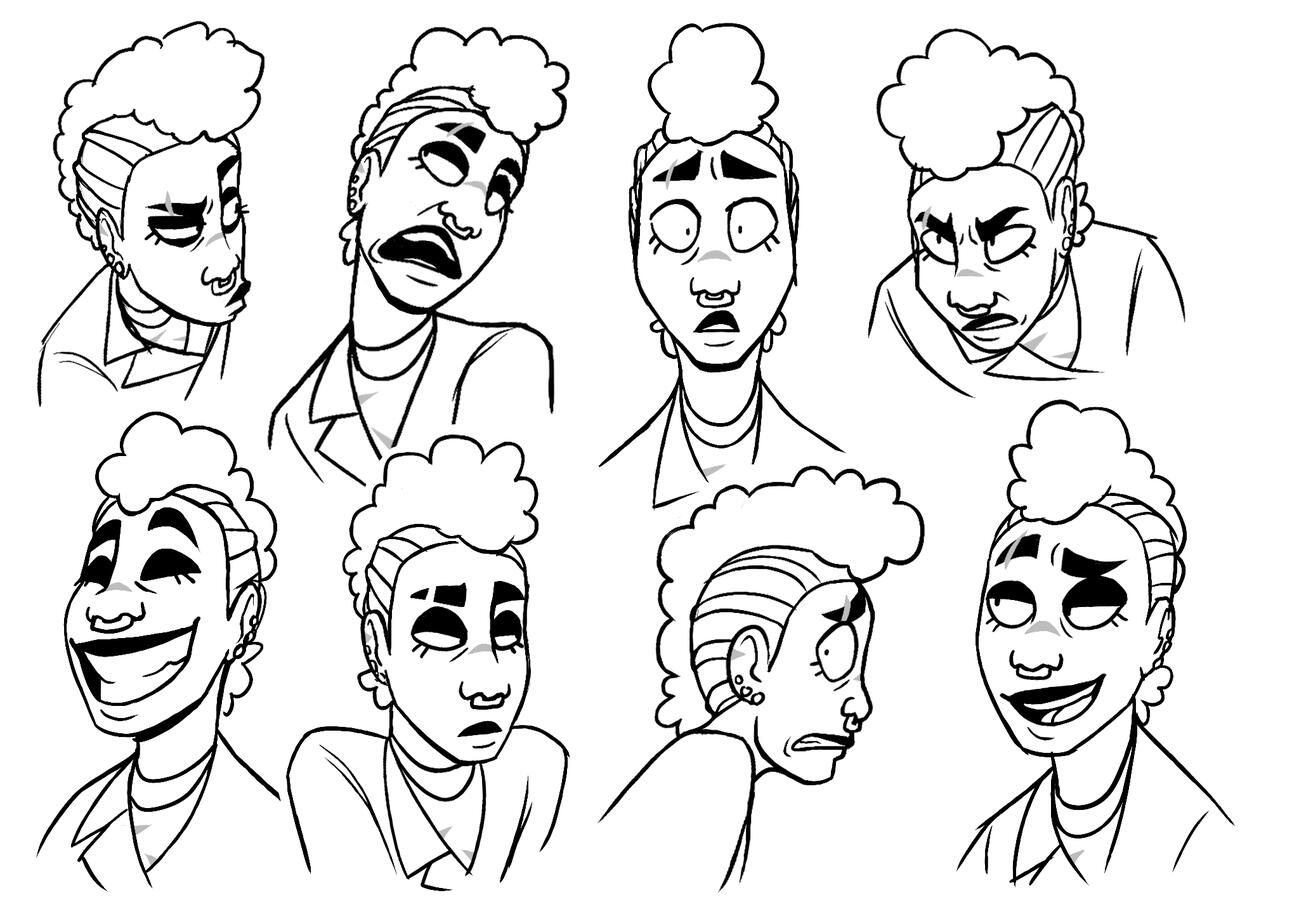 Character expression sheet